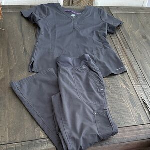 Healing Hands scrub set Grey